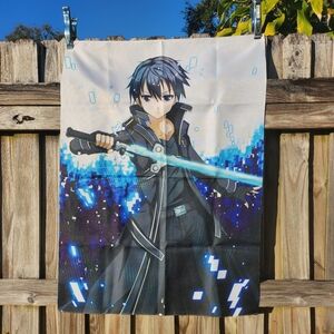 Anime Sword Art Kirito Wall Art Tapestry
